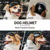 犬用アトバンドッグヘルメットとサングラスUV保護犬のメガネペットドッグメガネのスポーツハットオートバイハードセーフティハット240507