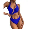 Swimwear 2024 Swimsuit Sexy One Piece High Waist Biniki Swim Set