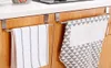 2436 cm Schrankschublade Handtuch Edelstahl Hanging Rack Lagerhalter über Türstärke Küche Badezimmer Organizer Hanger4890897