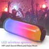 Alto-falantes portáteis alto-falantes de telefone celular TG-384MINI LED COLO COLOR LIGHT LIGH sem fio Bluetooth alto-falante WS WS