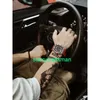 RM Luxury Watches Mechanical Watch Mills Hollow Mens Watch Mens Mechanical Trend Watch Womens and Mens Wormhole P55 Black Shell and Black Belt Mechanical Stsn
