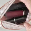 Bolsas de cosméticos peti trutas tênis de balé rosa Bolsa de maquiagem criativa batom delineador saco de armazenamento cosmético Bolsa de lápis D240425