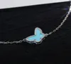 Bracciale Turquoise Butterfly Designer Bracciale 925 Materiale d'argento Canna CNC adorabile forma Ladies Party Gioielli Luxury87913249535635