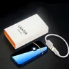 Großhandel Dual Bogen Touch Electronic Lighter Doppelbogen USB wiederaufladbar flameless elektrischer winddes Zigarettenanzeige