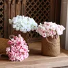 Decoratieve bloemen Kleine Rose Bouquet Silk Flower voor thuis tafel Decoratie Fake Wedding Spring Summer Party Decor