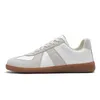 Kör tyska armétränare retro casual män kvinnor skor dhgate utomhus sneaker svart vit grå lekplats stor storlek eur 36-44 io01