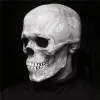 마스크 할로윈 마스크 움직일 턱 전체 머리 두개골 마스크 할로윈 장식 공포 무서운 마스크 코스프레 파티 장식 두개골 헬멧 2023