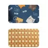 2W1S Cat Lits meubles Cat Litter Colaire Colaire Été refroidissement Litter Mat Motte résistante Afficier Summer Summer Mat de chien Mat de chien Sofa carré PET DOIR D240508