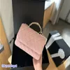 Bolsa de luxo woc bolsa de luxo feminina bolsa de ombro de couro diamante hardware dourado metal cc fivela matelasse cadeia bag mAu ovso