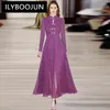 Robes décontractées Ilyboojun Fashion printemps robe de femme debout