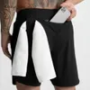 Lululemo shorts hommes Lulumen Yoga Sports Shorts de fitness extérieur short masculin sec