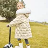 Down Coat -30 Children Winter Hooded Thick Warm 90% White Duck Jacket For Girls Snowsuit Kids Clothes Parkas Outerwear TZ472
