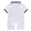 Neugeborenes Baby Strampler Designer Kleidung Sommer Kleinkind Girl Junge Kurzarm Baby Polo Hemd Baumwoll-Jumpsuit Streifen Säugling 3m-24m