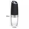 Electric Salt and Pepper Grinders Stainless Steel Automatic Gravity Herb Spice Kitchen Gadget Sets 240508