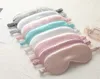 Silk Sleeping Eye Mask Solod Shade Eye Cover Breattable Beauty Eye Protective Masks Natural Soft Relax Portable Sleep Masks4930531