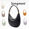 Luna çantası Songmont lüks el çantası yarım ay bile tasarımcı çanta adamı Mor çanta bebek koltuk altı çanta kadın debriyaj 10a crossbody omuz moda seyahat eyer çanta