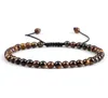 Fios de miçangas naturais Bracelet de olho de tigre natural Mini contas de 4 mm de pulseira de pulseiras trançadas para homens de proteção à saúde de homens Energia2069499