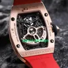 RM Luxury Uhren Mechanical Watch Mills Women's Collection RM07-01 Neues Schneeflocken-Diamant 18K Roségold Set STGT