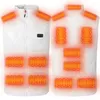 Carpets Unisex Thermal Vest USB Charging 15 Areas Heated Electric Waistcoats For Outdoor Camping Hiking