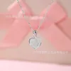 French small crowd Fried Dough Twists chain titanium steel heart-shaped necklace womens stainless steel love pendant necklace