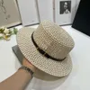 Fashion Straw Hat Men Women Bucket Hat Designer Fisherman Hats Fitted Summer Travel Beach Sunhat Ladies Trend Sun Protection Large Eaves Cap