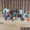 Подвесные ожерелья исцеляя Рейки Каменные минеральные подвески.