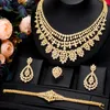 Necklace Earrings Set GODKI Trendy 4PCS Kundan Jewelry For Women Wedding Party Cubic Zircon Crystal Dubai Bridal Addict