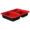 Wegwerp Dinware Lunch Box Groothandel Food Grade Company Plastic rechthoekig snel met deksel Q240507