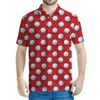 남성용 폴로 화려한 배구 3D 프린트 폴로 셔츠 남자 여름 거리 짧은 슬리브 대형 티 셔츠 캐주얼 야외 스포츠 티셔츠