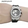 Projektant Audemar Pigue Watch Royal Oak APF Factory Mens 42 mm offshore gumh bande Diamond