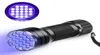 Mini 21 LED Blacklight Marker Marker Lampe de poche UV Ultra Violet Torch Lampes de poche lampes 265T208W4790258
