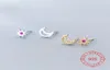 hele Mexicaanse stud sieraden uniek ontwerp 925 Sterling Silver Moon en Star Micro Pave CZ Stud -oorbellen voor vrouwen Hoge kwaliteit 7977456