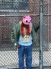Zsiibo unisex kawaii schattige modehoed winter gebreide hoed roze grappige muts voor vrouwen mannen ontwerpen hiphop persoonlijkheid koude y2k 240508