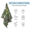 Hawaiian strandsemester badkläder sjal strandhandduk solskydd sjal anpassad bandana tribal etnisk stil badhandduk 240422