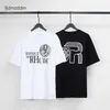 Heren- en dames trends Designer Fashion Summer New Rhude Loose High Street Ins Fashion Print Heren en dames casual ronde nek korte mouw t-shirt batch