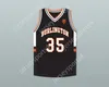 Custom Nay Mens Youth/Kids Tony Romo 35 Burlington High School Black Basketball Jersey z łatką zszywaną S-6xl