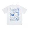 T-shirt pour hommes lettres scéniques Modèle de voiture pour hommes et femmes Fashion Fashion Casual Couple Holiday Dating Tops