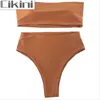 Bikini Set Summer Swimwearwear Biquini Beach Sexy feminino maiô feminino traje de banho Push Up Up Bikini Bikini Maillot de Bain 240507