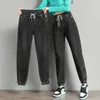 Jeans womans casual elastic waist harem women streetwear randoned jogger vaqueros caviglia jean pantaloni pantaloni primaverili