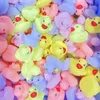 Bath Toys 20-300pcs Cute Squeaky Rubber Ducks for baby toys 0-12 Month Swimming Baby Float Bath Toys for Kids Water Fun Game Playing d240507