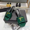 Diseñador de sándalo para mujeres Plataforma Sandalias Tobrones Diapositivas zapatos de lujo Fiesta de moda Cuero genuino