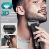 Кенсен Электрический бритву для мужчин 3D плавучий лезвий, промытый USB USB.