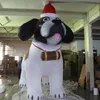 Cão inflável gigante por atacado para o Natal LED STAGE STAGE Decor Inflablespable Fornecedor Nightclub desfile Libere