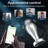 Andere gezondheidsschoonheidsitems Bluetooth Metal Anal Plug App Vibrator Remote Control Butt Plug Prostate Massager Anal S voor vrouwen Men Volwassene Y240503