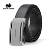 Belts BISONDENIM Mens Business Style Belt Black Strap Male Waistband Automatic Buckle Belts For Men Top Quality Girdle Belts For Jeans Y240507