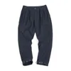 Pantalons masculins Madden Workwear Works Navy Blue Leggings lâche et polyvalent la jambe droite décontractée longue pour les hommes au printemps