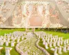 flower wedding Road lead flowers long table centerpieces flower Arch door lintel silk rose wedding party backdrops decoration7908722