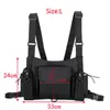 Sac à poitrine tactique fonctionnelle pour hommes de mode de mode Hip Hop Viete Streetwear Pack Unisexe Black Rig 899 240416