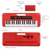Bigfun 37 Key Children Electronic Piano Tragbares Multifunktion Kids Keyboard Musical Toy Piano mit Mini -Mikrofon 240507