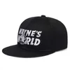 KG1X Ball Caps Waynes World Black Baseball Cap Fashion Style Borduurwerk Snapback Hat Men Women Hip Hop Sport Hats Outdoor Sun Caps D240507